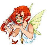Green Fairy WhatsApp Sticker #30