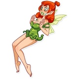 Green Fairy WhatsApp Sticker #4