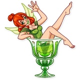 Green Fairy WhatsApp Sticker #5