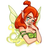 Green Fairy WhatsApp Sticker #7