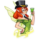 Green Fairy WhatsApp Sticker #9