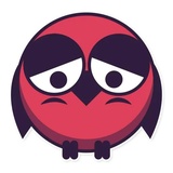 Grumpy Owls WhatsApp Sticker #2