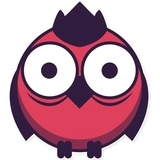 Grumpy Owls WhatsApp Sticker #3