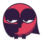 Grumpy Owls WhatsApp Sticker #6