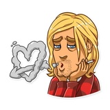 Kurt Cobain WhatsApp Sticker #13