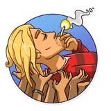 Kurt Cobain WhatsApp Sticker #14