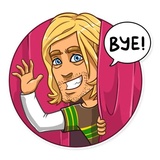 Kurt Cobain WhatsApp Sticker #15
