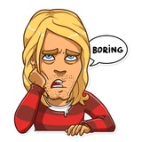 Kurt Cobain WhatsApp Sticker #19