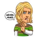 Kurt Cobain WhatsApp Sticker #21