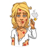 Kurt Cobain WhatsApp Sticker #22