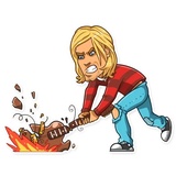 Kurt Cobain WhatsApp Sticker #24