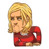Kurt Cobain WhatsApp Sticker #27