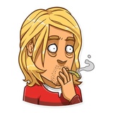 Kurt Cobain WhatsApp Sticker #7