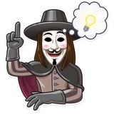 Guy Fawkes WhatsApp Sticker #10