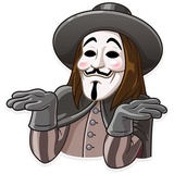 Guy Fawkes WhatsApp Sticker #11