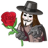 Guy Fawkes WhatsApp Sticker #16