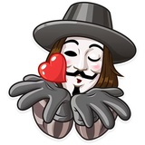 Guy Fawkes WhatsApp Sticker #2