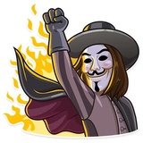 Guy Fawkes WhatsApp Sticker #21