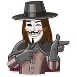 Guy Fawkes WhatsApp Sticker #24