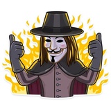 Guy Fawkes WhatsApp Sticker #3