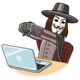 Guy Fawkes WhatsApp Sticker #9