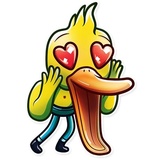 Gus The Duck WhatsApp Sticker #9