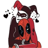 Harley and Deadpool WhatsApp Sticker pack