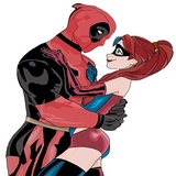 Harley and Deadpool WhatsApp Sticker #5