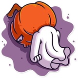 Halloween Ghost WhatsApp Sticker #12