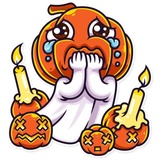 Halloween Ghost WhatsApp Sticker #14