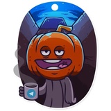 Halloween Ghost WhatsApp Sticker #19