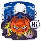 Halloween Ghost WhatsApp Sticker #5