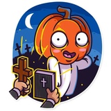 Halloween Ghost WhatsApp Sticker #7