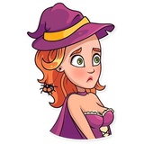 Halloween Girl WhatsApp Sticker #10