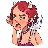 Halloween Girl WhatsApp Sticker #13