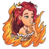 Halloween Girl WhatsApp Sticker #19