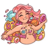 Halloween Girl WhatsApp Sticker #21