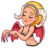 Halloween Girl WhatsApp Sticker #24