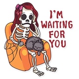 Halloween Girl WhatsApp Sticker #25