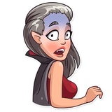 Halloween Girl WhatsApp Sticker #4