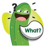 Happy Cucumber WhatsApp Sticker #16