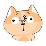 Happy Cat WhatsApp Sticker #9