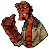 Hellboy WhatsApp Sticker #3
