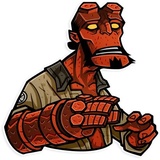 Hellboy WhatsApp Sticker #4