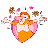 Hey Proboscis WhatsApp Sticker #2