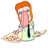 Hey Proboscis WhatsApp Sticker #22