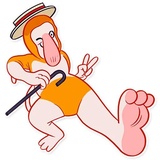 Hey Proboscis WhatsApp Sticker #26