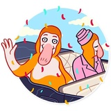 Hey Proboscis WhatsApp Sticker #5