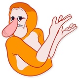 Hey Proboscis WhatsApp Sticker #6