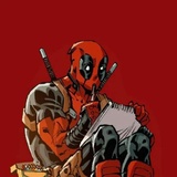 Deadpool Cartoon Characters WhatsApp Sticker #10